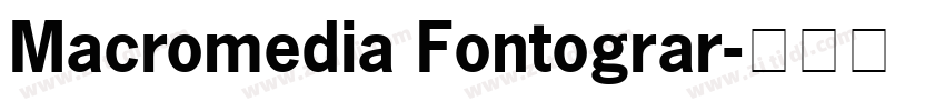 Macromedia Fontograr字体转换